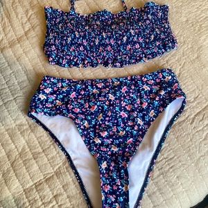 Cupshe High Waisted Bandeau Bikini
